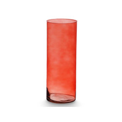VASE EN VERRE CYLINDRE 15CM DIAM X 40CM BRIQUE