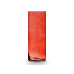 VASO VETRO CILINDRO 15CM DIAM X 40CM COL. MATTONE