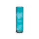 VASE EN VERRE CYLINDRE 15CM DIAM X 50CM TURQUOISE
