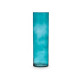 CYLINDER CRYSTAL VASE 15CM DIAM X 50CM TURQUOISE