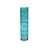 VASO VETRO CILINDRO 15CM DIAM X 60CM TURCHESE