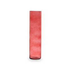 VASO VETRO CILINDRO 15CM DIAM X 60CM COL. MATTONE