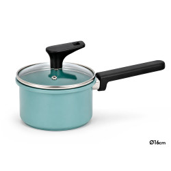 CAZO INDUCCION TAPA CRISTAL 16CM MENTA