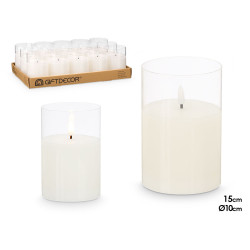 BOUGIE LED VERRE CRISTAL
