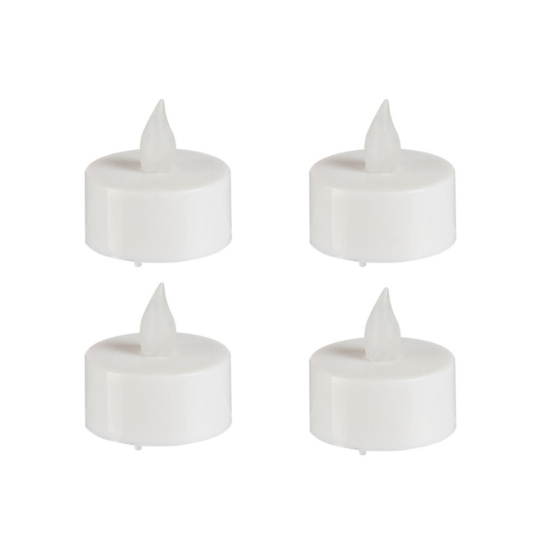 JEU DE 4 BOUGIES TEALIGHT LED