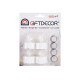 SET 4 TEALIGHT LED C/ PILE BIANCO