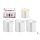 SET 3 VELAS LED TACO PLATA