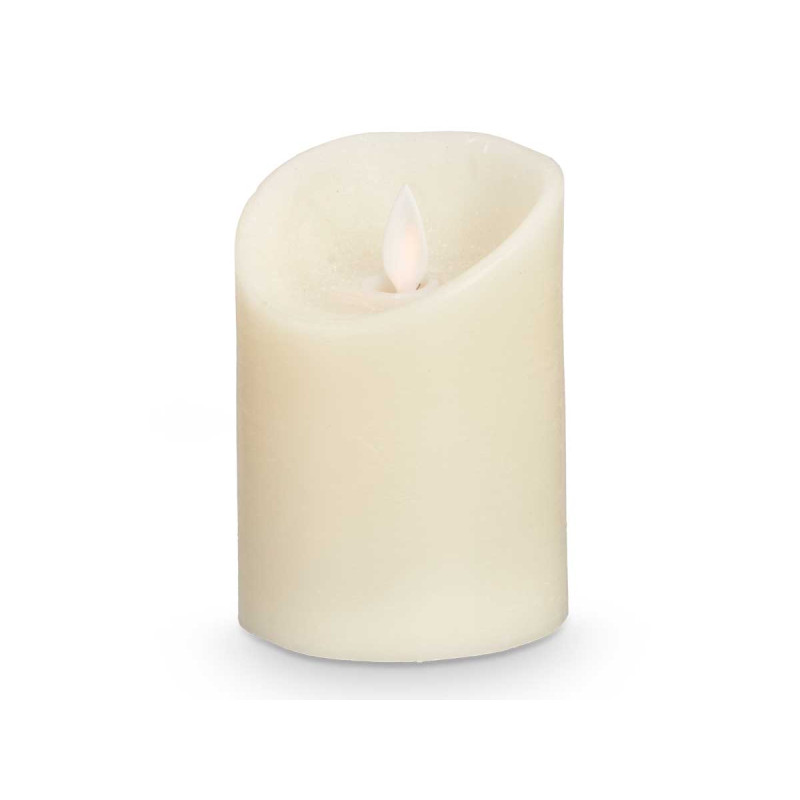 VELA LED CREMA PEQUEÑA 10CM