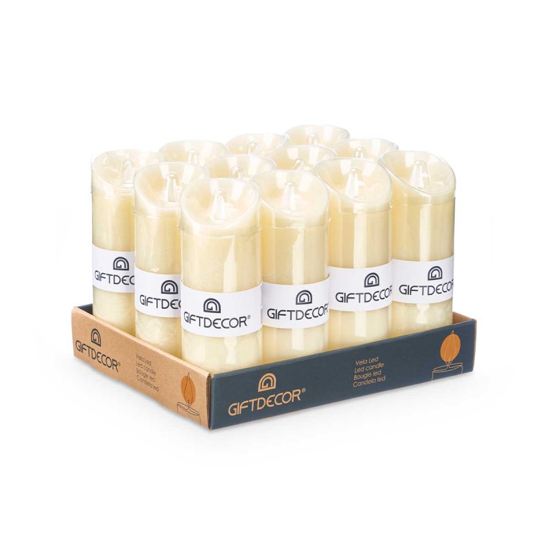 CANDELA LED ALTA CREMA