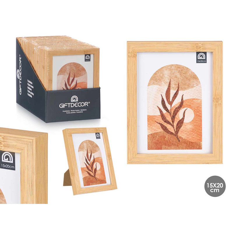 PHOTO FRAME BAMBOO EFFECT 15X20