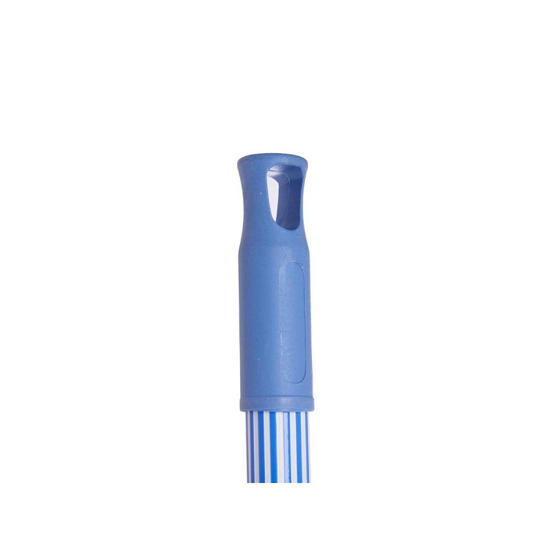 BASTONE METALLICO RIGHE 130 CM BLU