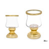 BOUGEOIR EN FORME DE COUPE DORÉE