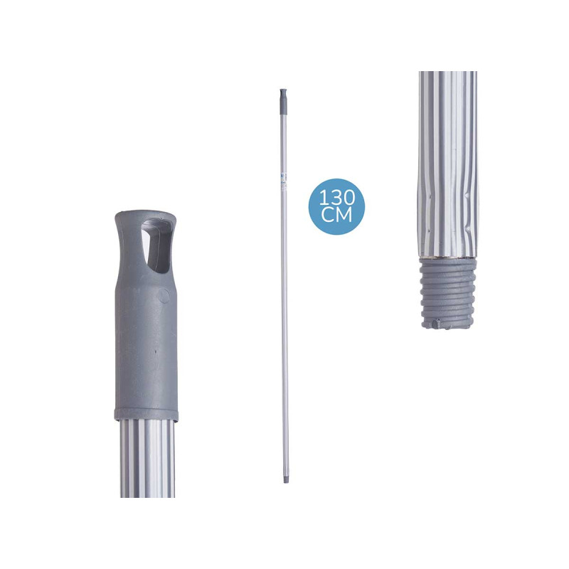 CABO VASOURA METAL RISCAS 130 CM CINZENTO