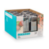 RECIPIENTE HERMETICO RETANGULAR PRETO 650ML