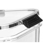 RECIPIENTE HERMETICO RETANGULAR PRETO 650ML