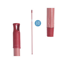 BASTONE METALLICO RIGHE 130 CM ROSSO