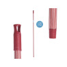 BASTONE METALLICO RIGHE 130 CM ROSSO
