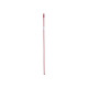 CABO VASOURA METAL RISCAS 130 CM VERMELHO