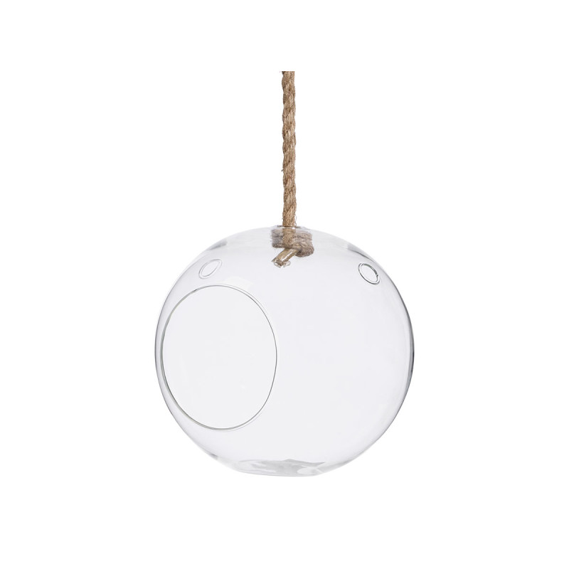 VASE SUSPENDUE CORDE BOULE PETIT