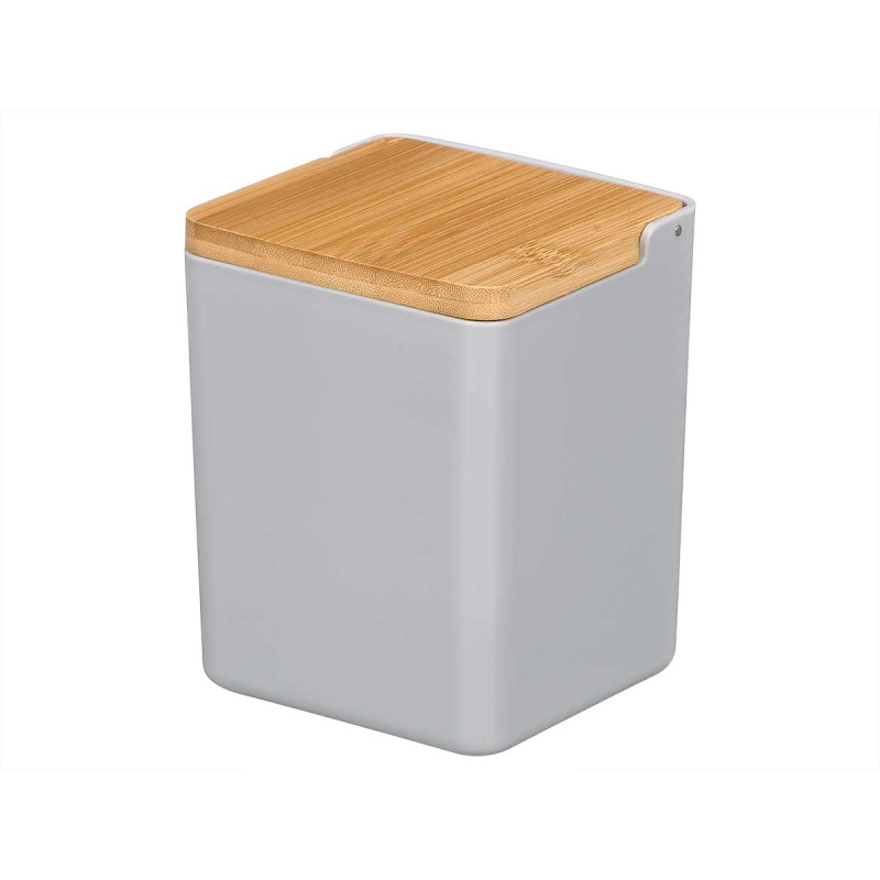 SALERO GRIS TAPA BAMBU