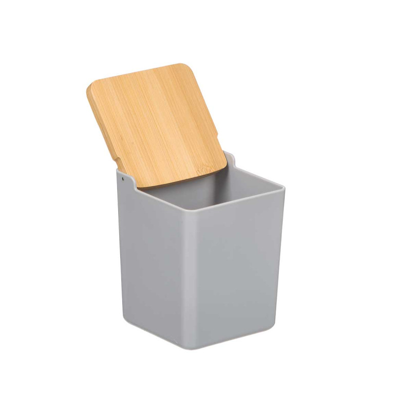 SALERO GRIS TAPA BAMBU