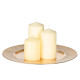CANDLE HOLDER RHOMBUS GOLDEN 33CM