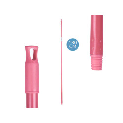 CABO VASOURA METAL LISO 130 CM ROSA