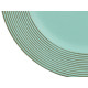 PORTAVELAS CIRCULOS VERDE ENVEJECIDO 33CM