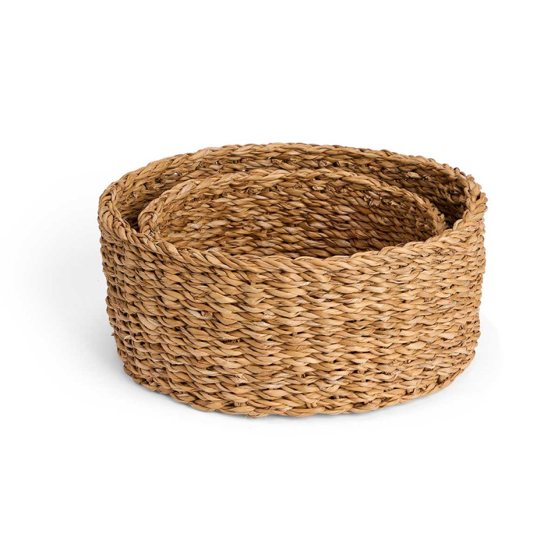 SET 2 PANIERS RONDS 25CM DIAM