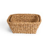 SET OF 5 RECTANGULAR BASKETS 28X24CM