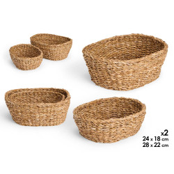 SET 2 CESTI OVALI 28X22CM