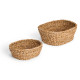 SET 2 CESTOS OVALADOS 28X22CM