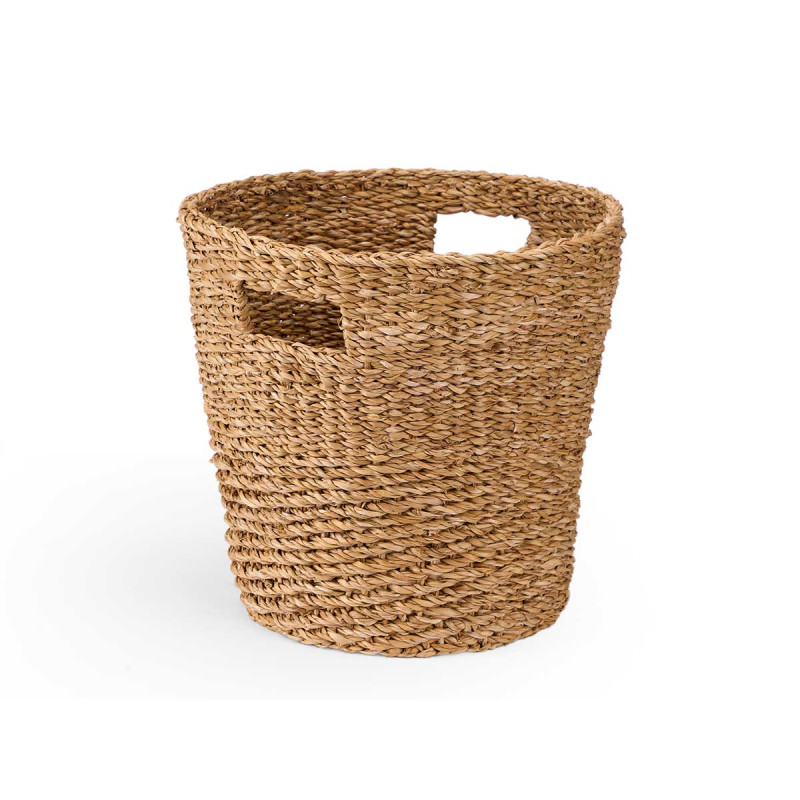 CONIC BASKET WITH HANDLES 35CM DIAM