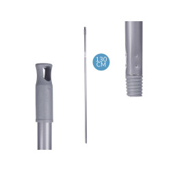 CABO VASOURA METAL LISO 130 CM CINZENTO