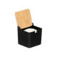 SUCRIER NOIR COUVERCLE BAMBOU