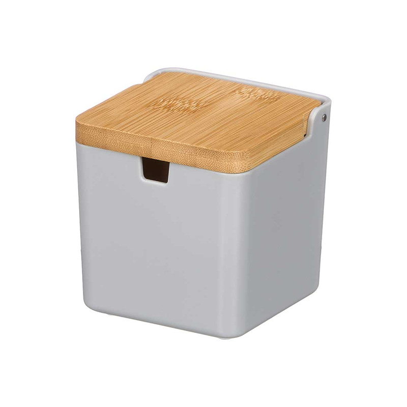 SUCRIER GRIS COUVERCLE BAMBOU