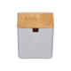 GREY SUGAR BOWL BAMBOO LID