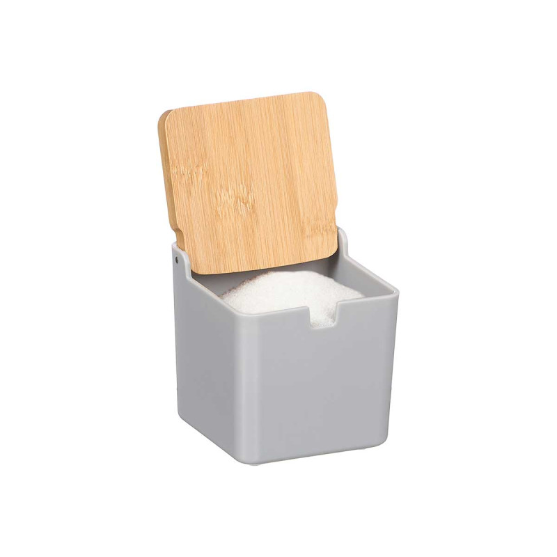 AZUCARERO GRIS TAPA BAMBU