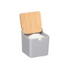 SUCRIER GRIS COUVERCLE BAMBOU