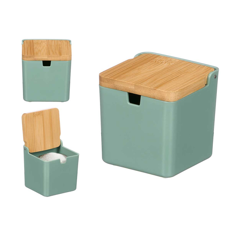 SUCRIER VERT COUVERCLE BAMBOU