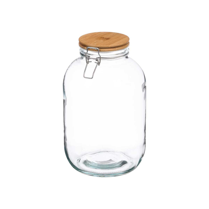 TARRO HERMETICO TAPA BAMBU 4L