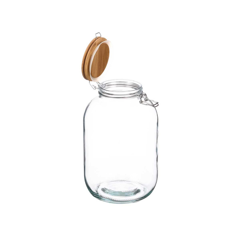 TARRO HERMETICO TAPA BAMBU 4L