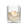 GLASS CANDLE HOLDER 12X12