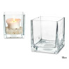 PORTA-VELAS VIDRO 15X15