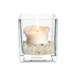 PORTAVELAS CRISTAL 15X15