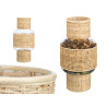PORTACANDELA FORMA GRD VETRO RATTAN