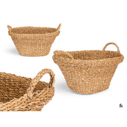 MED OVAL BASKET WITH HANDLE
