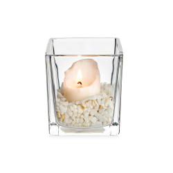 PORTA VELAS VIDRO 8X8
