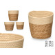 SET 3 PANIERS RONDS 19CM HAUT NATUREL