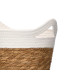 SET 3 CESTI ROTONDI MANICI 16CM ALTO BIANCO